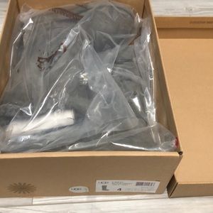 UGG tall Bailey button boots in grey, kids size 4 fits women 6.5.